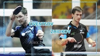 Alexey Liventsov - Ilya Zhidkov. Russian Championships-2014. Men's Singles. Round of 16