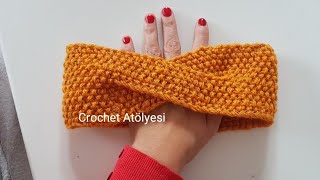 Pirinç Örgü Saç Bandı / Knit Easy Headband