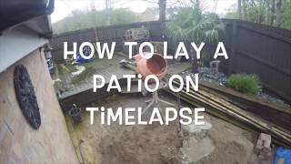 How To lay A Patio timelapse Style With Johnyboy