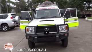 2008 Toyota Landcruiser VDJ78R Workmate Troopcarrier White 5 Speed Manual Ambulance