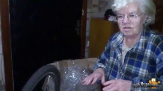 Первая примерка мотор-колеса на велосипед