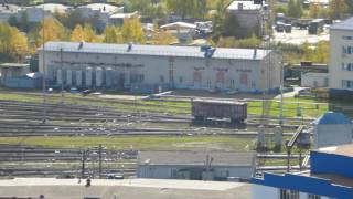 Роспуск состава на сортировочной горке (Ярославль 02.10.2016)