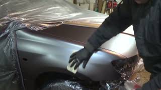 Кузовной ремонт. Покраска капота, крыла. Mitsubishi Outlander. Часть 4.
