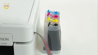 Установка СНПЧ на МФУ Epson Colorio PX-045A