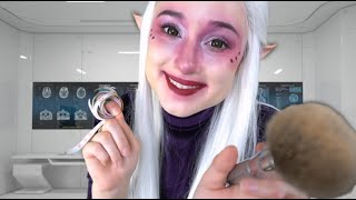 ASMR Friendly Alien Measures and Brushes You (Alien Language)