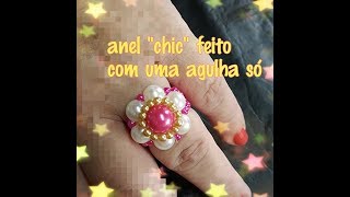 ANEL DE PÉROLAS `CHIC`(a pedidos com uma linha só,uma agulha)