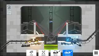 Bridge Constructor Portal Level 58 Walkthrough