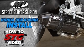How to Install M4 Full Exhaust on Honda CBR1000RR by Sportbiketrackgear.com
