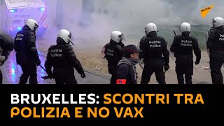 #Bruxelles: scontri tra polizia e no vax