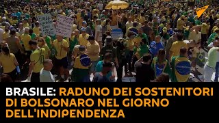 Brasile: raduno dei sostenitori di Bolsonaro nel Giorno dell'Indipendenza