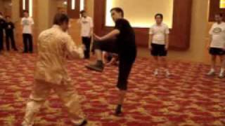 Wing Chun Kung Fu -- Against Taekwondo Kicks (7)