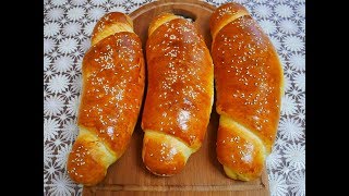 ВЕНСКИЙ хлеб БОЛЬШИЕ РОГАЛИКИ хлеб рецепт Рецепт ТЕСТА выпечка рецепты Готовим с  Любовью