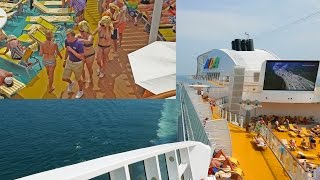 AIDA cruiser pooldeck party 2015 Route southeast asia.