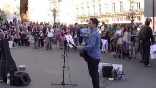 "Imagine" by John Lennon, performed by Youri Menna, Paris, 10/18/2014