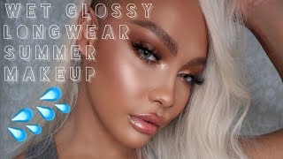 LONG WEAR WET GLOSSY SUMMER MAKEUP | SONJDRADELUXE