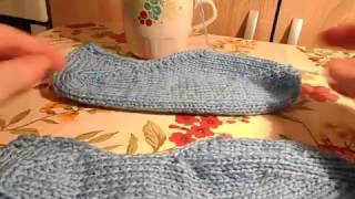 Следки на двух спицах (1-й вариант)