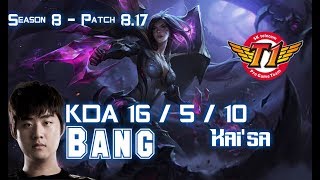 SKT T1 Bang KAI'SA vs TWITCH ADC - Patch 8.17 KR Ranked