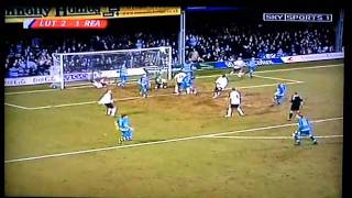 Luton Town 3-2 Reading Lge Vine 2 Morgan Short Hlights 21st Feb 2006