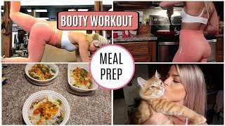 Leg workout & meal prepping VLOG | Valerie pac