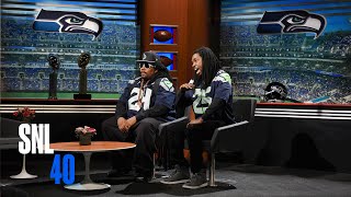 Super Bowl Shut Down With Seattle Seahawks Richard Sherman And Marshawn Lynch - SNL