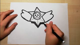 КАК НАРИСОВАТЬ ЛОГОТИП BRAWL STARS?! HOW TO DRAW THE BRAWL STARS LOGO