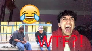 HE LET HIM SMOKE OREGENO!! DROPPING WEED IN THE HOOD PRANK REACTION!!!
