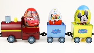 peppa pig play doh kinder surprise eggs mickey mouse spongebob