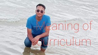 Meaning of curriculum  in Hindi notes