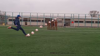 Free kicks challenge / Челендж штрафных ударов от Лакера  UF-RUSH