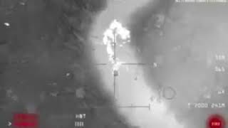 Запись расстрела российской колонны в Сирии