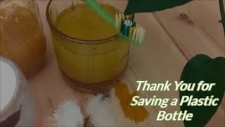 Organic Turmeric Mouthwash || ZERO WASTE || Eliminate Bad Breath Naturally