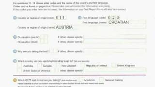 How to complete the IELTS application form