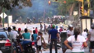 Protesta y enfrentamiento en Altamira 4 marzo 2014 5:55pm