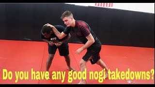 The Wrestling Ankle Pick Mixed with a BJJ Guard Pass