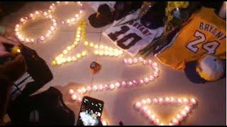 Kobe Bryant fans pay tribute outside Big Dome