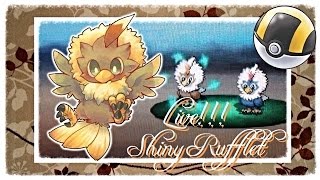 LIVE!! Shiny Rufflet on White after 10,121 REs!!!!!