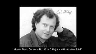Mozart Piano Concerto No  16 in D Major K 451   András Schiff