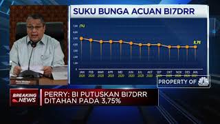 Inflasi Rendah, BI Tahan Suku Bunga Acuan di 3,75%