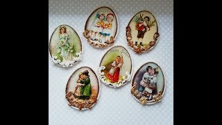 Пасхальный магнит мастер класс/сувенир к пасхе своими руками