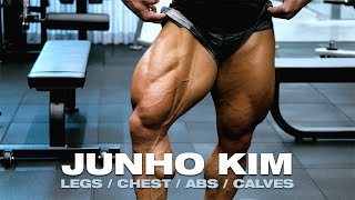 IFBB Pro 보디빌더 김준호 하체, 가슴, 복근 운동 루틴 2분할 KIM JUN HO legs, chest, ab Workout routine 2 days Split