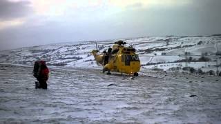 Rescue of stranded family near Corwen March 2013