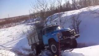 ЗИЛ 130 полный привод 4x4! Угол подъёма 45 градусов. Царь горы! Russian off-road ZIL 4x4