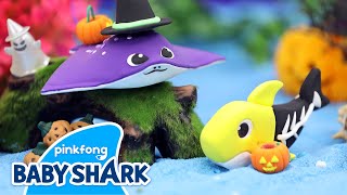 Knock Knock Baby Shark's Trick or Treat | Halloween Holiday with Shark Family 