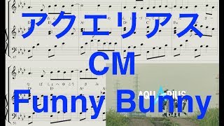 FUNNY BUNNY [ピアノ楽譜＆歌詞付きメロディ譜] アクエリアスCM / the pillows