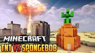MEER TNT MOD VS SPONGEBOB - Minecraft Mod vs Map