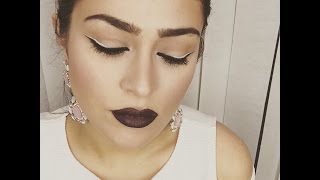 Asan makiyaj:Ag qara surme ve tund dodag boya