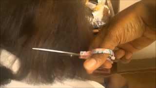 I cut 4 inches off my grandmother's hair