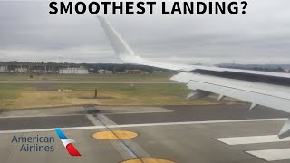 SMOOTHEST Landing? American Airlines Airbus A321 Landing In Portland