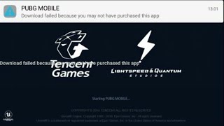 Download failed because my not have purchased pubg mobile problem