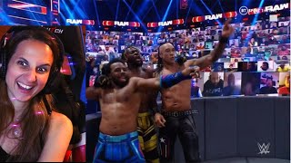 WWE RAW New Day & Priest vs Miz, Ryker, & Elias 4/26/21